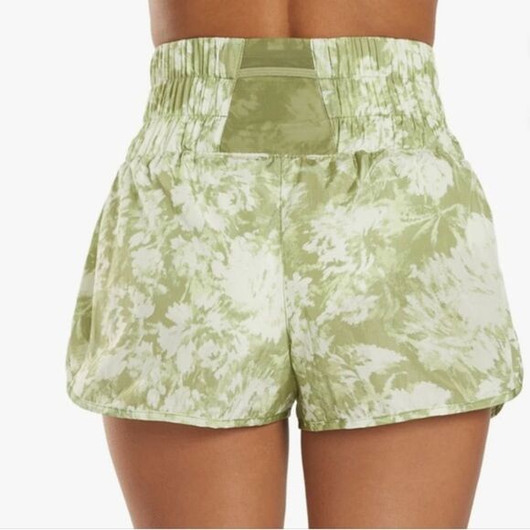 Free people Movement The Way Home Active Wear Shorts in Green Combo Size Medium - Picture 5 of 10